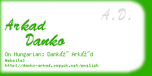 arkad danko business card
